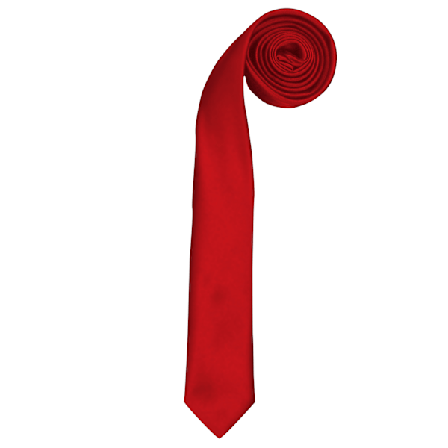Premier Tie - Herr Slim Retro Work Tie (2-pack) One Size Röd