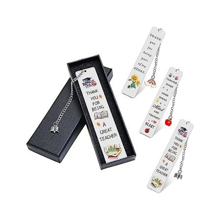Tak til lærer gaver, lærer bogmærke lærer påskønnelsesgaver til dimission gave, pensionering