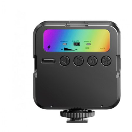 Video Light RGB, Kamera Lys Mini Fuld-Farve, Fotografering Lys Genopladelig 3000K-6000K