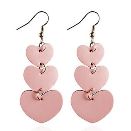 Unika Alla hjärtans dag-örhängen Elektroplätering Hantverk Örhängen Tillbehör för utomhusbruk (Rosa)