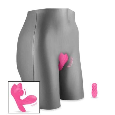 Speciella vibrerande trosor för cunnilingus och uppvärmd dildo - LOVE AND VIBES Pink Collection