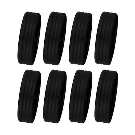 8 stk. silikone kuffert hjulbeskyttere, bærbare vaskbare holdbare anti-ridse tilbehør til 1,9 tommer-2,5 tommer hjul