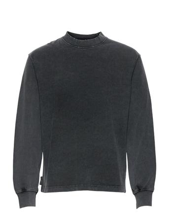 Distressed Tee Long Sleeve T-shirts Long-sleeved Grå HAN Kjøbenhavn