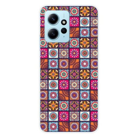 Siliconfodral - Kompatibel med Xiaomi Redmi Note 12 4G - design patchwork mandala