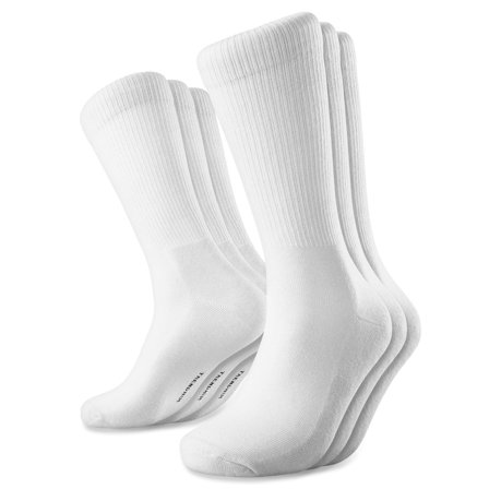 DryFeel | Lot de 3 paires de chaussettes de tennis en coton blanc pour hommes
