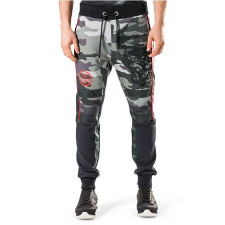 Philipp Plein, Pantalon Sport Mjt 0171 Raitaro Groen, Heren, Maat:L,elastisch,Camouflage