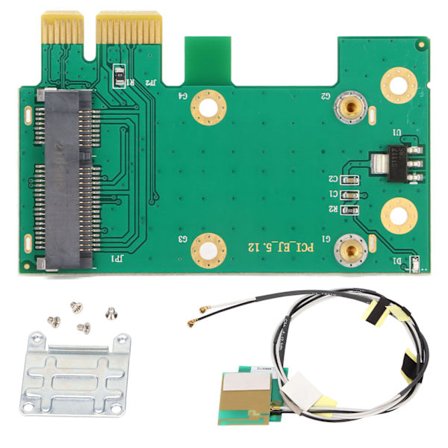 Mini PCI E till PCI E Adapterkort, PCI E Riser-kort med SIM-kortplats för stationär/bärbar dator, Stöder USB-gränssnitt för Mini PCI E-kort och alla 