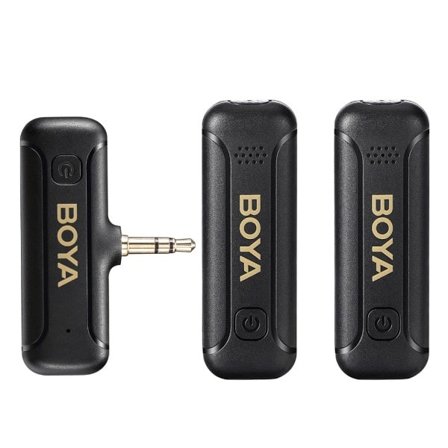 Langaton 3,5mm TRS Lavalier Lapel kohina vaimennus mikrofoni