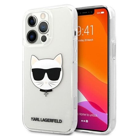 Karl Lagerfeld Choupette Head Case til iPhone 13 Pro Max - Gennemsigtig