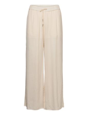 Najma Trousers Bottoms Trousers Wide Leg Beige Twist & Tango