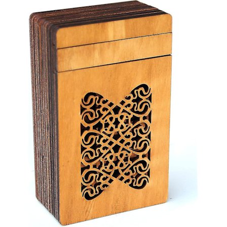 Kunst. Medici's Skattekiste - Træpuslespil - Hemmelig Kiste - Vanskelighedsgrad 5/6 Utrolig - Leonardo Da Vinci Kollektion