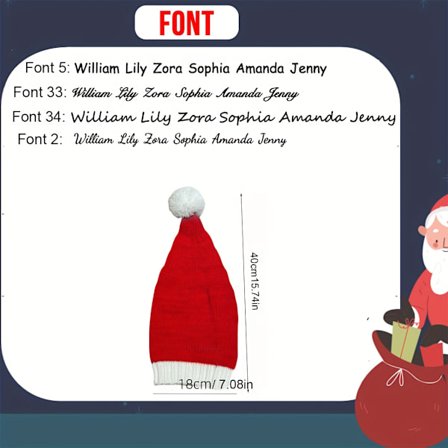 Personlig Tilpasset Lue, Julelue