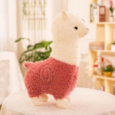 Alpaca Doll Plyschleksaker Rosa 38cm