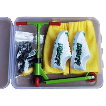 Finger Scooter med Bukser Sko Mini Finger Leke Sett Små Finger Scootere [DmS]