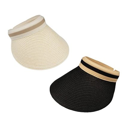 2 stk. Dame Solskjerm Sommer Solskjerm Caps Dame Tom Solhatt