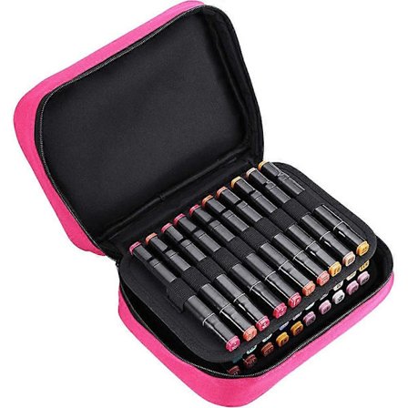 Bärväska Organizer - Fack Canvas Dragkedja Markörer Förvaring för Touch Spectrum Noir Färgpennor