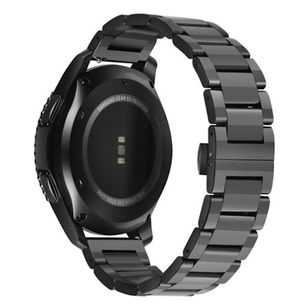 Huawei Watch GT 22mm ruostumaton Kellon Ranneke - Musta