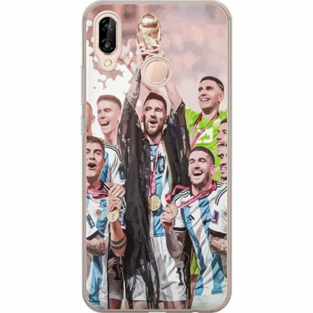 Huawei P20 Lite Genomskinligt Skal Messi
