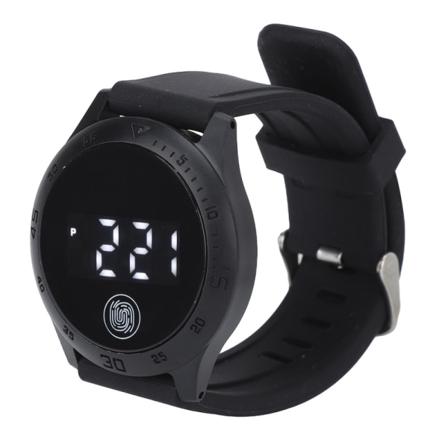 JF HZ2030 LED digitalur i koreansk stil Vandtæt Touch Stilfuldt armbåndsur til mænd Kvinder Studerende Sort