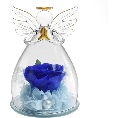 1 stk (Blå) Morsdagsgave til kone, Roseengel-gave til kone
