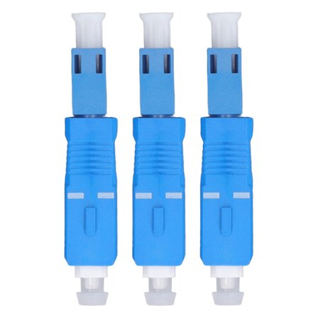 3 STK SC Han til LC Hun Fiberoptisk Adapter Kobling Rødt Lys Pen Effektmåler Konverter