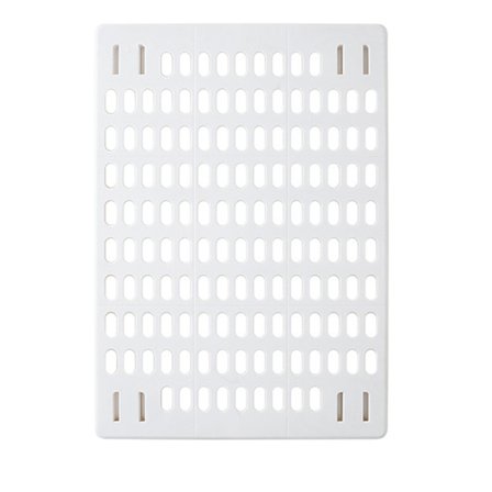 Självhäftande Vit Pegboard Väggorganisatör Panel Flera Hål Stansfri Köksdisplay Montering