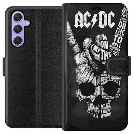 Yhteensopiva Lompakkokotelo Samsung Galaxy A54 AC DC Rockbändi Musiikki Kitara
