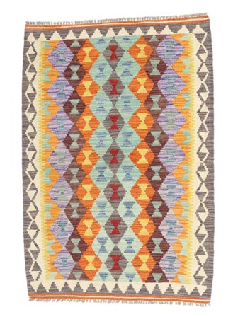 Small Kilim Afghan Old Style Rug 103X149 Wool