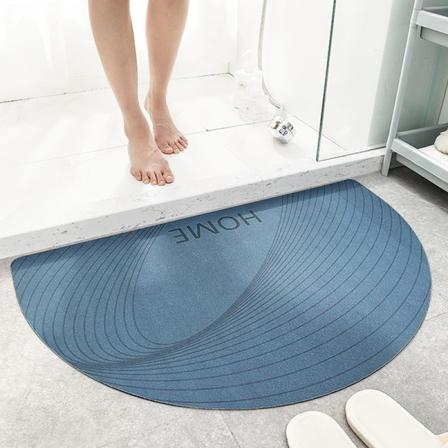 Kylpymatto liukumaton imukykyinen suihku Kylpyhuonematto matto puoliympyrän muotoinen koti Blue 50*80cm