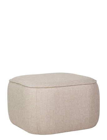 Hübsch Cube Pouf - Beige - 57X57X39CM