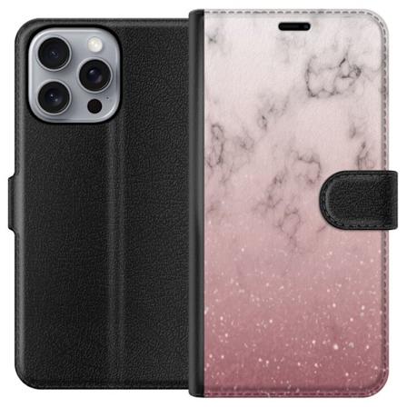 Apple iPhone 16 Pro Max Lompakkokotelo Kimalteleva ja marmori
