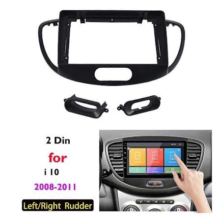Til I10 2008-2011 9 Tommer 2 Din Bil Dashboard Ramme Radio Fascia Dash MP5 Afspiller DVD Adapter Panel