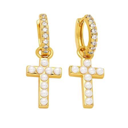 Korvakorut Vintage Zirkon Tähti Muodikkaat Korut Ac10356 cross