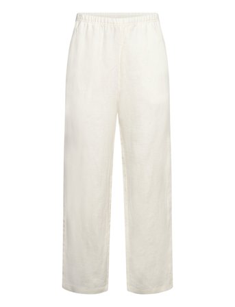Weekday Relaxed Linen Joggers - White - XS
