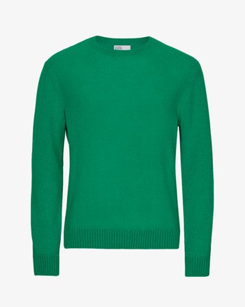 Classic Merino Wool Crew - Kelly Green