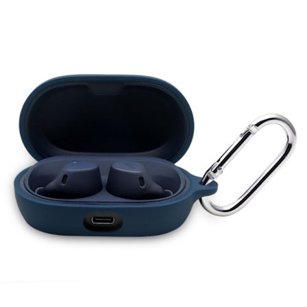 Jabra Elite 7 Active silikonfodral med nyckelring - Midnattsblå