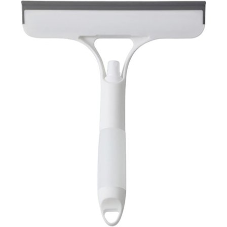 Multifunksjonell Silikon Vindusvasker med Vann Sprøytefunksjon Glassdør Dusj Squeegee Bil Hjem Kjøkken Husholdningsvasker, Hvit