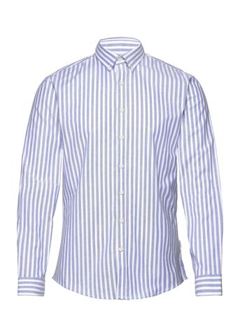 Striped Superflex Oxford L/S Blue Lindbergh