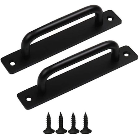 Total længde 155mm, hul afstand 128mm, bredde 25, højde 35mm 2 stykker dørhåndtag skydedørhåndtag skabsdørhåndtag aluminium dørhåndtag Bal