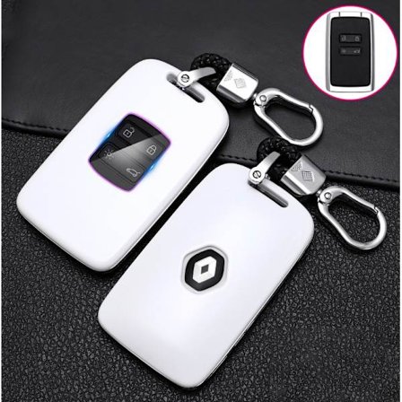 Valkoinen keraaminen + erikoissolki Dongfeng Renault Correga -auton avaimelle