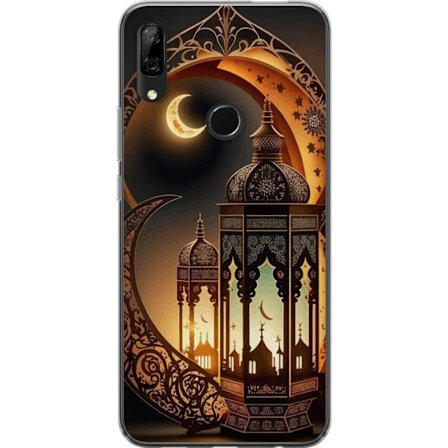 Yhteensopiva Puhelinkuori Huawei P Smart Z Lähikuva kissan silmästä, jossa on intensiivinen sininen värikudos ja yksityiskohtainen turkki makrokuv