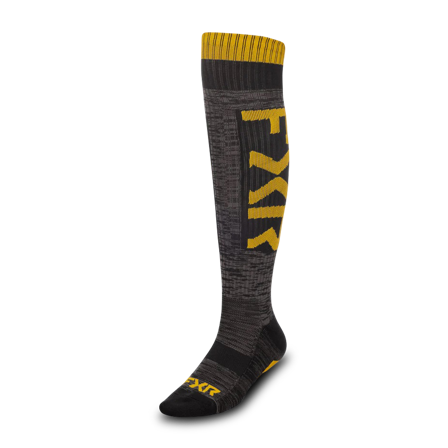 Kjøresokker FXR Moto Sock 26 Svart/Kull/Gull Én størrelse