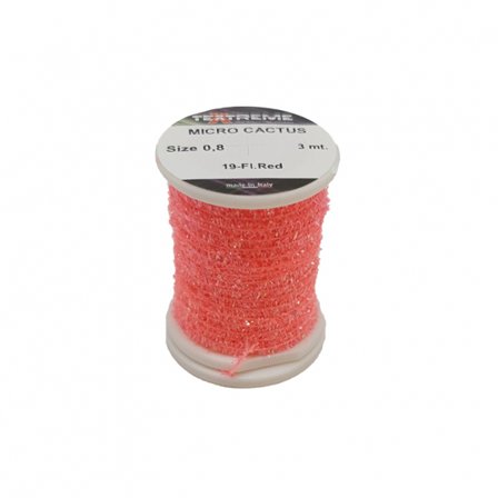 Micro Cactus Chenille 0,8mm - Fluo Red