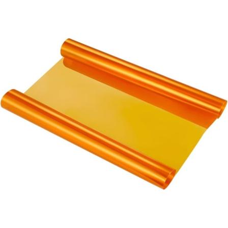 Gjennomsiktig selvklebende film for bil- og motorsykkel frontlykter, dekorasjon og beskyttelse, 30 x 120 cm (oransje)