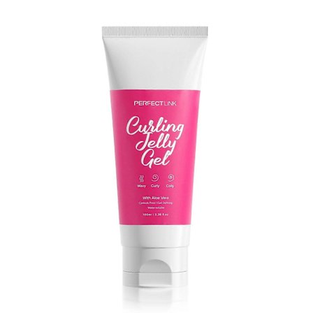 Curl Jelly Scrunching Jelly, Vegansk & Cruelty Free Frizz Styling Curl Control Hårgel til Krøllet eller Bølget Hår, Curl Jelly Gel Med Aloe Vera, 