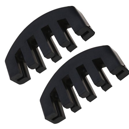 Viulun harjoitusmykistyskampa sopii 3/4 ja 4/4 viuluille Musta kumi (musta) (2 kpl)