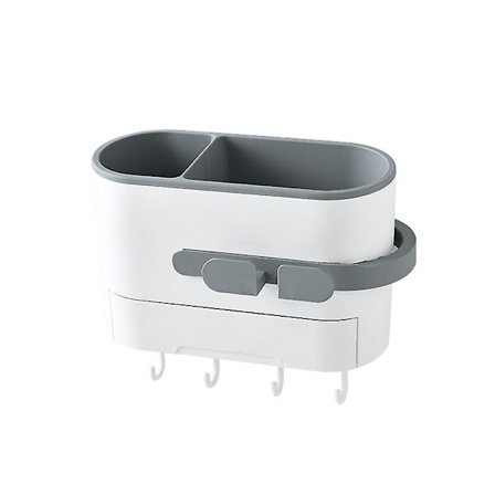 Vægmonteret opbevaringsreol til toilet uden huller