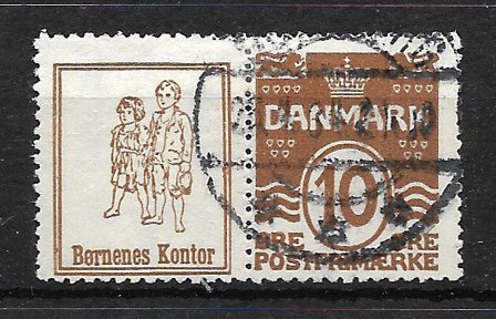 Danmark - Reklamemærke 54 - Stemplet