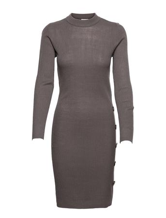 Vimegan L/S Bodycon Knit Dress/Ka Grey Vila