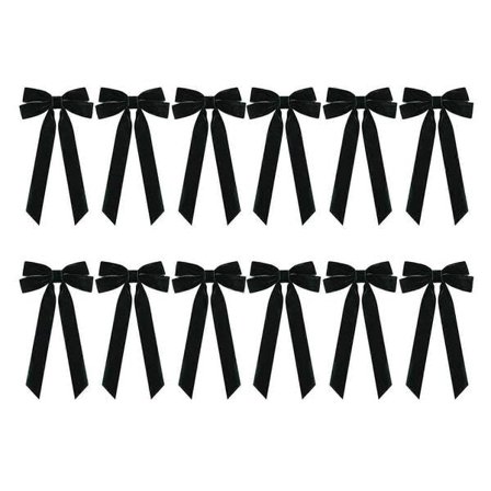 12 st Sammet Rosetter Återanvändbar Juldekoration Sammet Band Rosetter Vintage Enfärgad Sammet Rosetter för Julgran Krans DIY Hantverk Grön